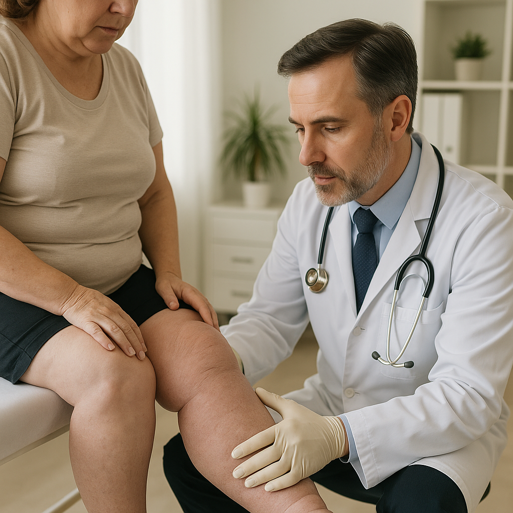 Linfedema — inchaço crônico nas pernas por falha do sistema linfático